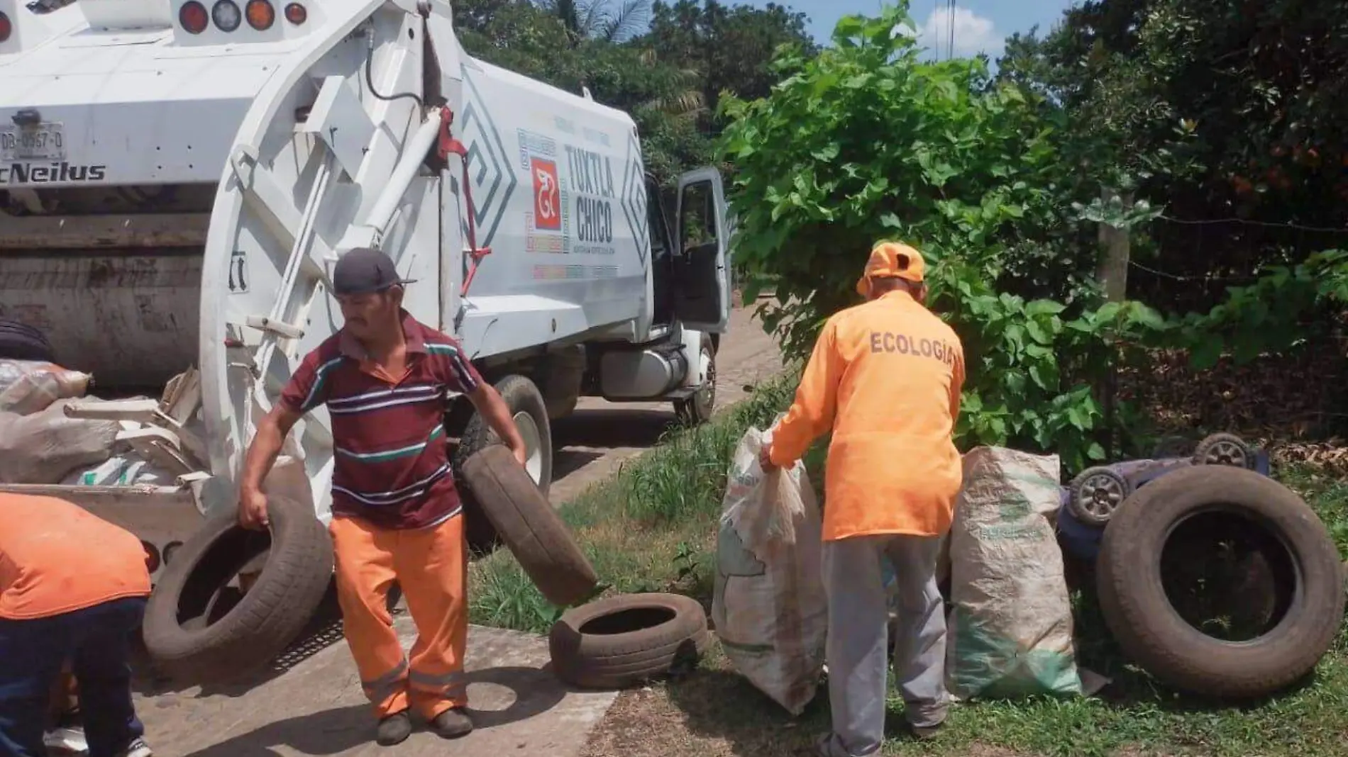 limpieza en Tuxtla Chico